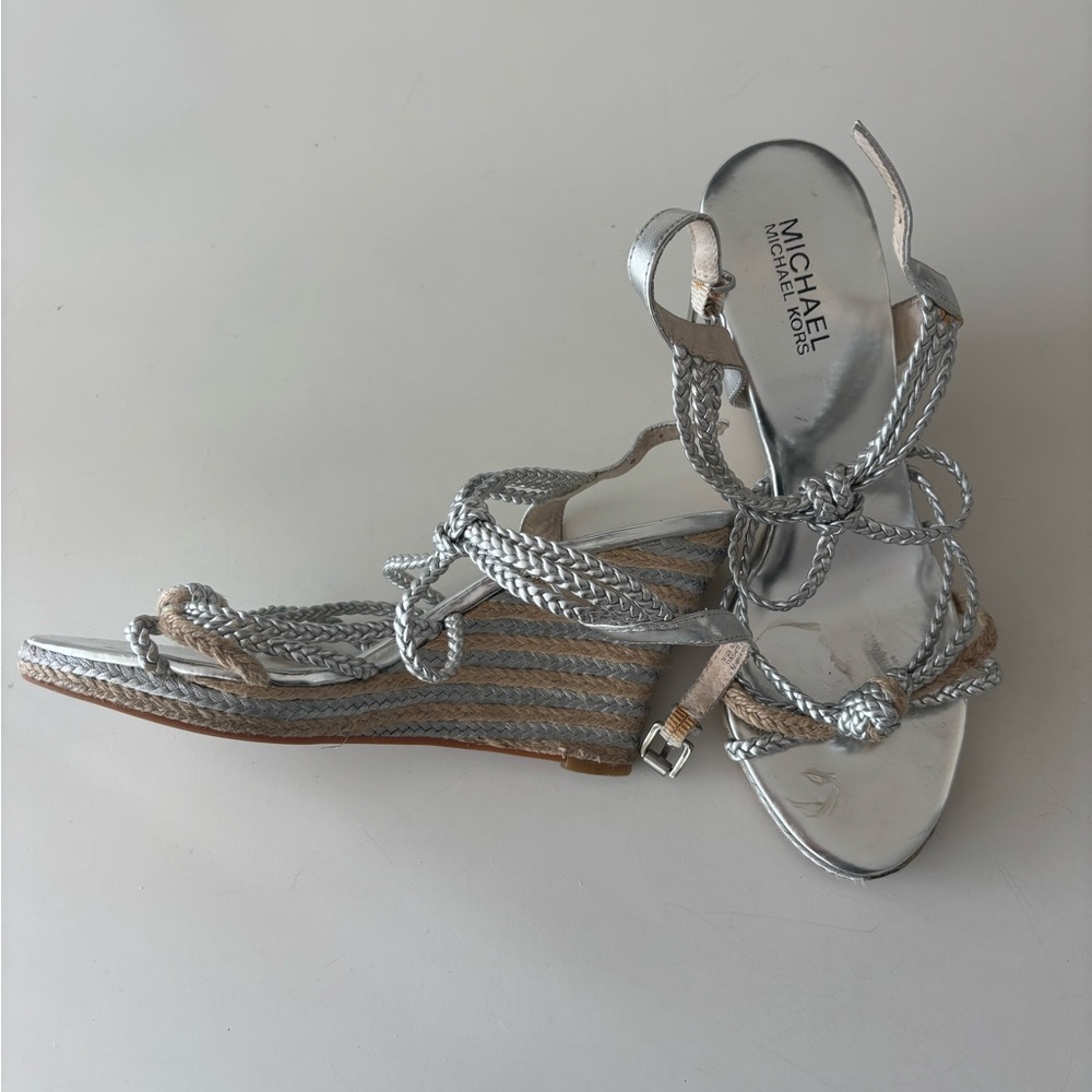 Michael Kors Women's Silver Sandals